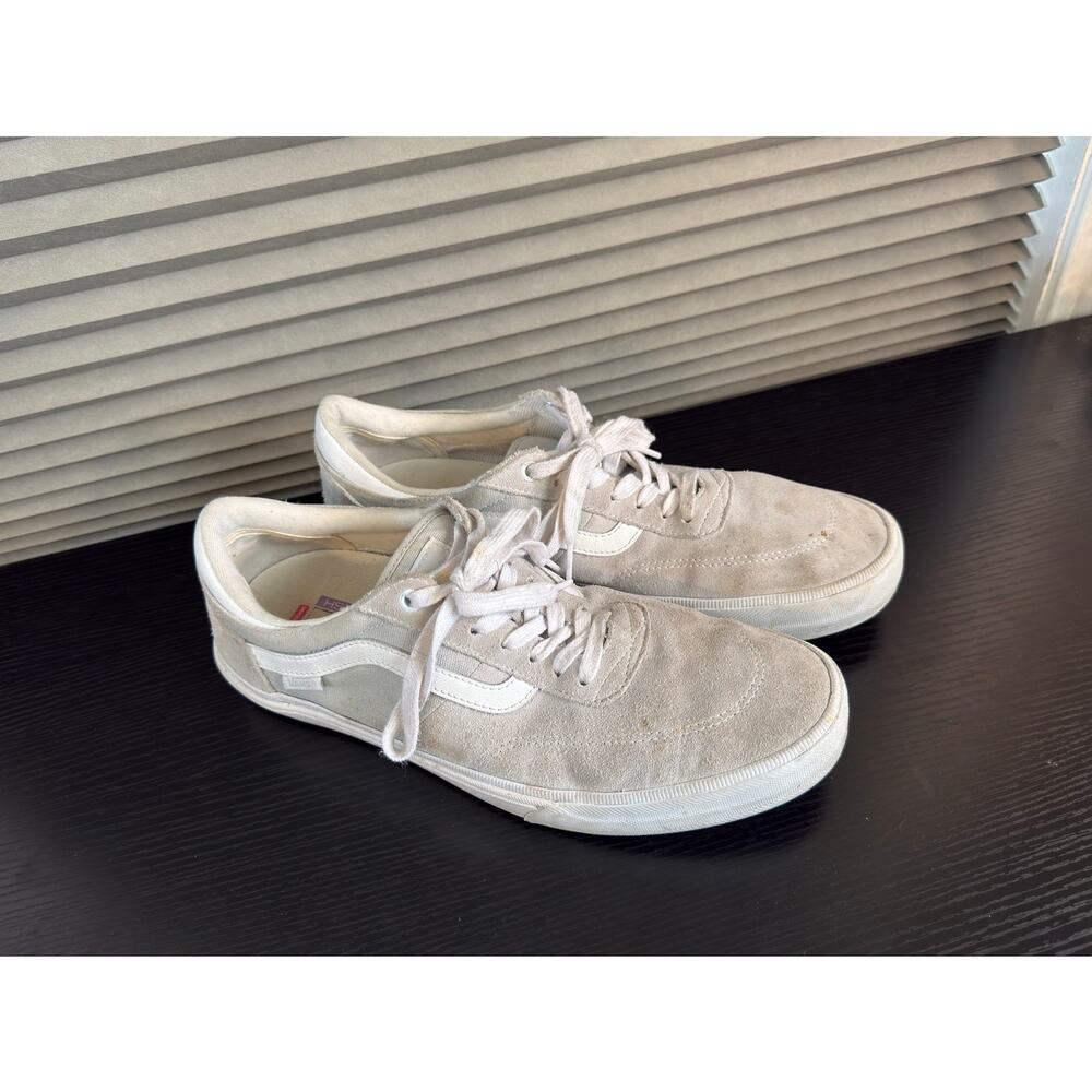 Vans SK8-Low PopCush White Suede Canvas Skate Shoes Men’s US 12 EU 46 - Picture 3 of 10